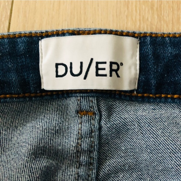 DU/ER Performance Stretch Light Wash Organic Cotton Blend Jeans Size 24x30 - Picture 10 of 13